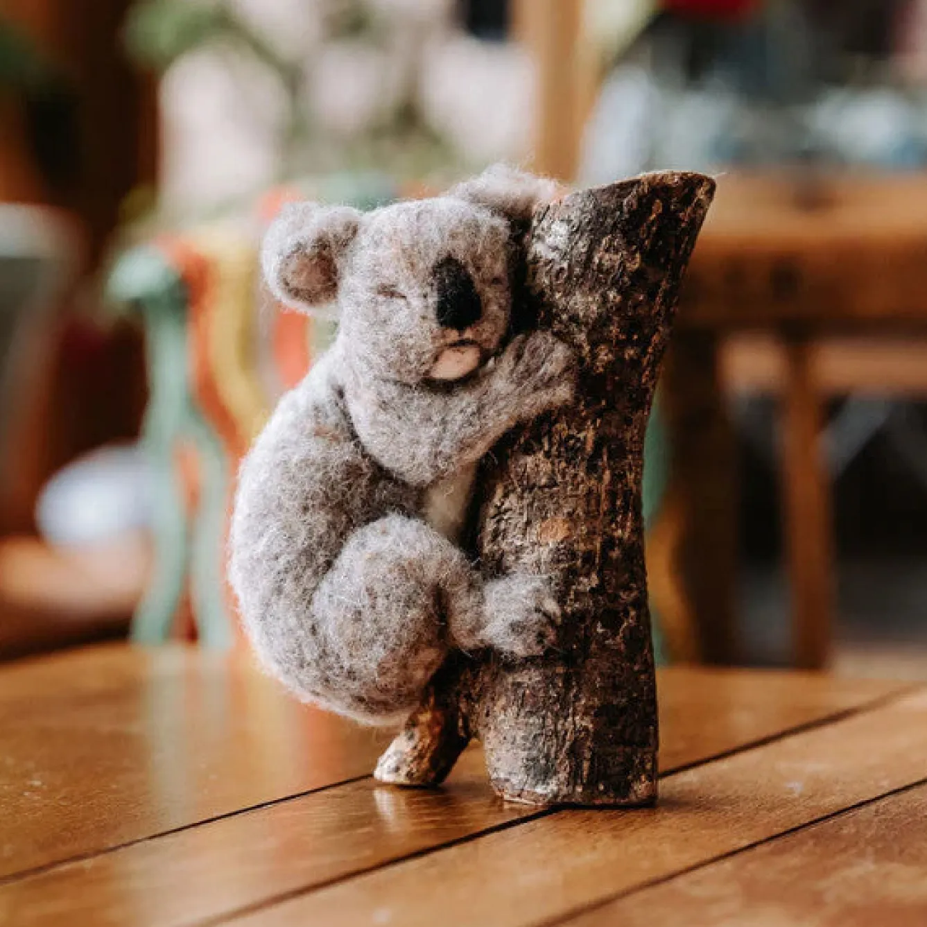 The Crafty Kit Co. Sleepy Koala Needle Felting Craft Kit- Crafts|Children