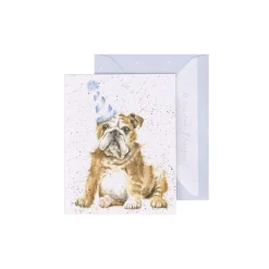 Wrendale Designs 'Smile' Bulldog Gift Enclosure Card- Greeting Cards