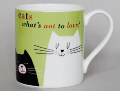 Repeat Repeat Smile Cat Cat Green Mug- Animals|Animals