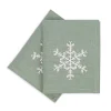 Ulster Weavers Snowflake Aquarius Linen Napkin 2 pack- Napkins|Napkins