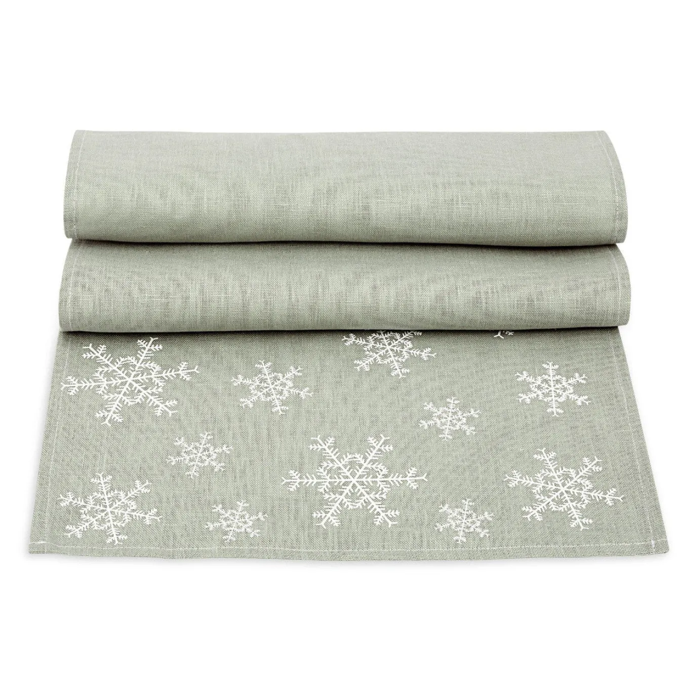 Ulster Weavers Snowflake Linen 85in Table Runner- Table Runners