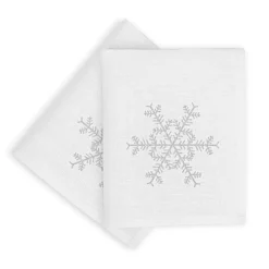 Ulster Weavers Snowflake Linen Napkin 2 pack- Napkins|Napkins