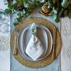 Ulster Weavers Snowflake Linen Napkin 2 pack- Napkins|Napkins