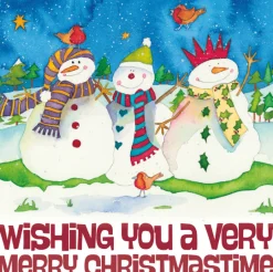 Emma Ball Snowmen Merry Christmas Pack of 6 Christmas Cards- Christmas Cards|Christmas