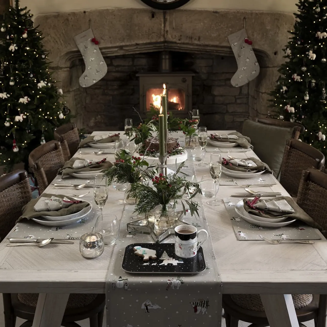Sophie Allport Snow Season Small Tray- Christmas|Tea