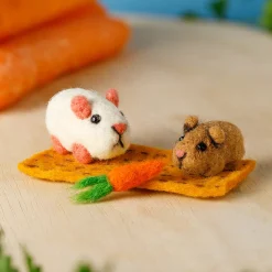 Sew Heart Felt Snowy & Baby Squeak Guinea Pig Set- Children