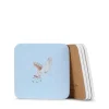 Sophie Allport Snowy Owls Coasters- Set of 4- Christmas|Coasters