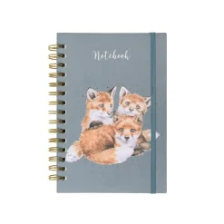 Wrendale Designs 'Snug as a Cub' Fox Spiral Bound Notebook- Stationery