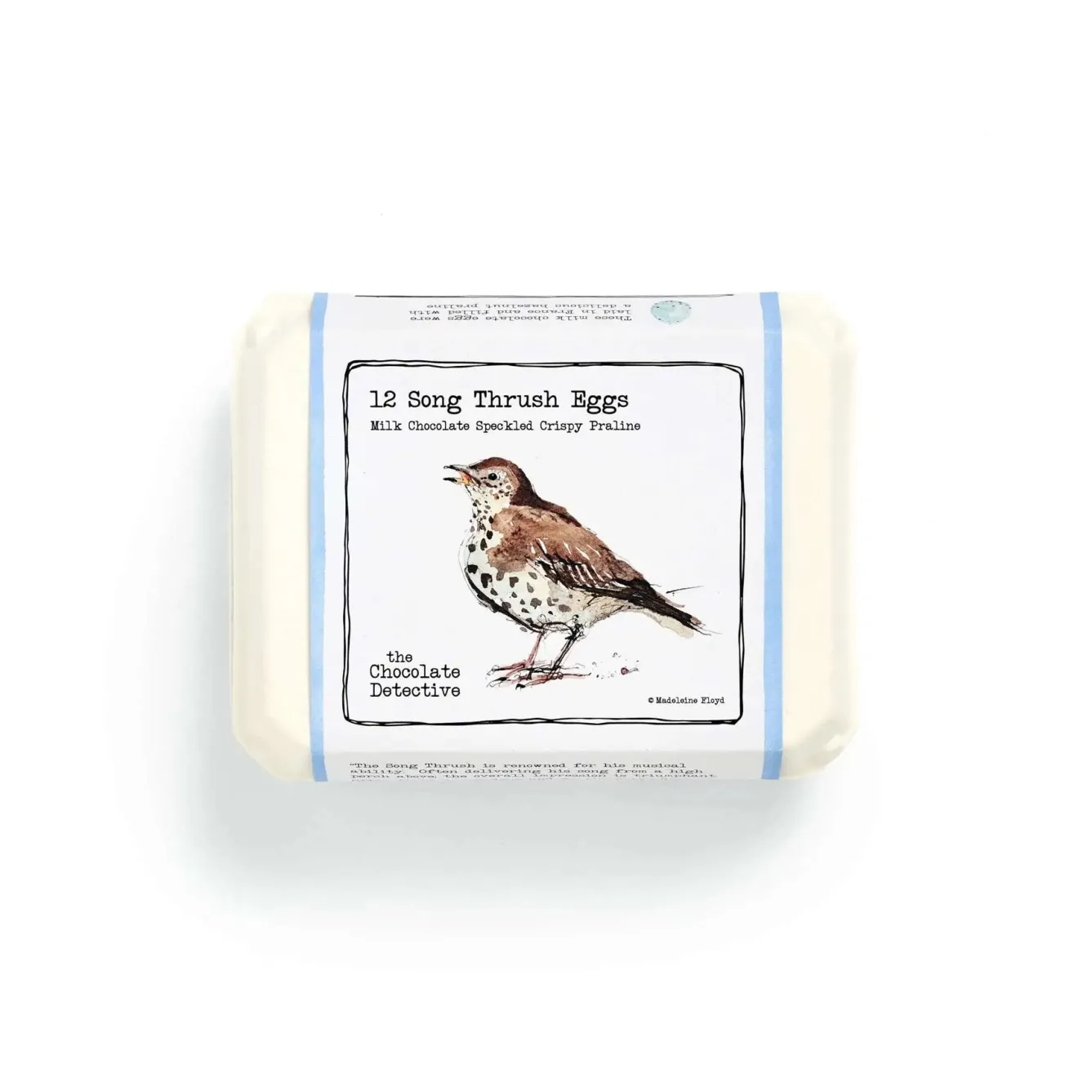 The Chocolate Detective 12 Song Thrush Eggs by- Easter