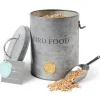 Burgon & Ball Sophie Conran Galvanized Steel Bird Food Tin- Gardening