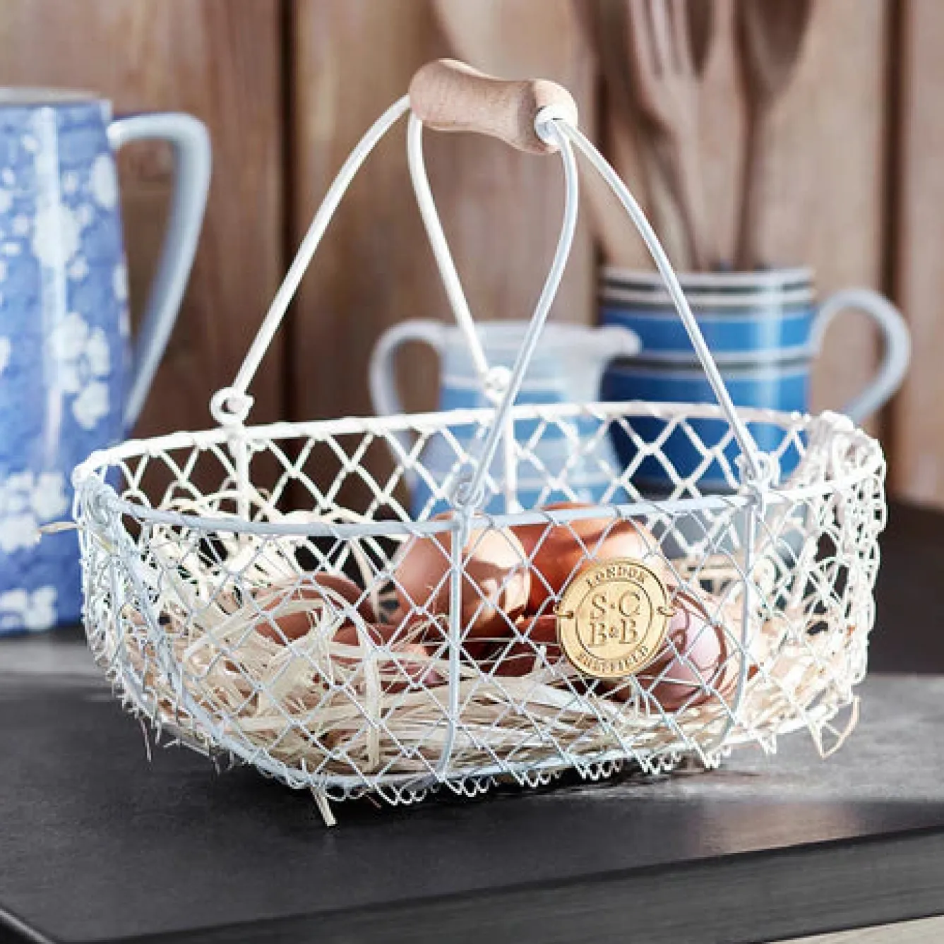 Burgon & Ball Sophie Conran Harvesting Basket - Buttermilk- Gardening