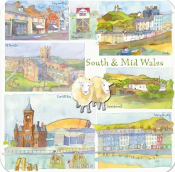 Emma Ball South & Mid Wales Coaster- Tea|Coasters
