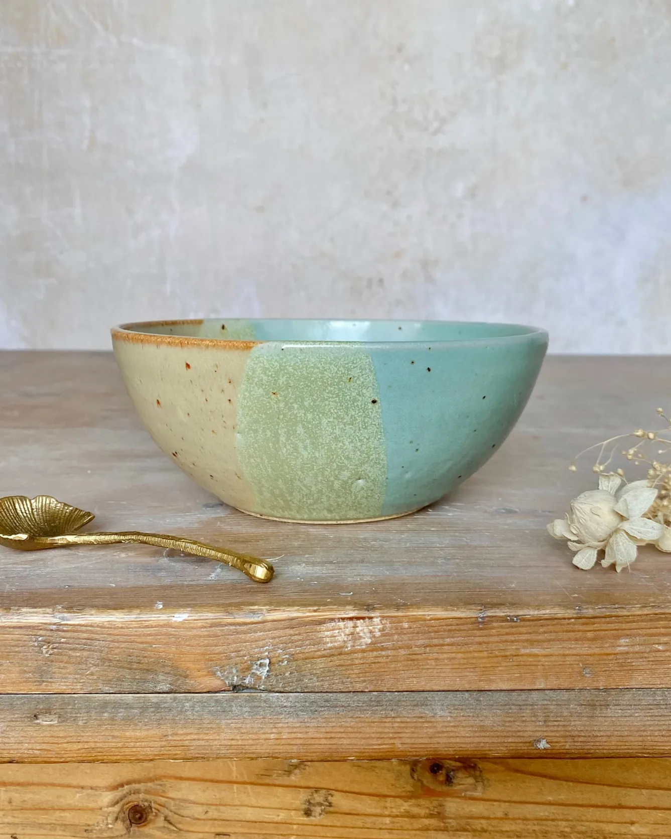 Emily Doran Pottery Speckled Beach Breakfast Bowl- Bowls & Dishes