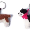 Amica Felt Spencer the Spaniel Key Ring - Pink- Key Chains