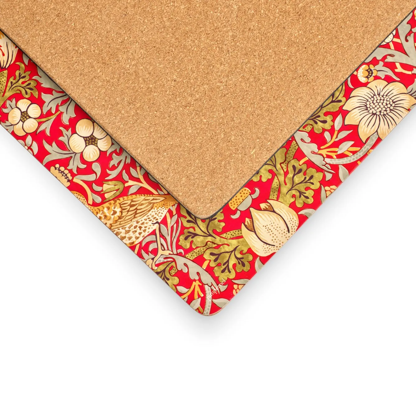 Spode Morris and Co Strawberry Thief Red Placemats - Set of 4- Placemats