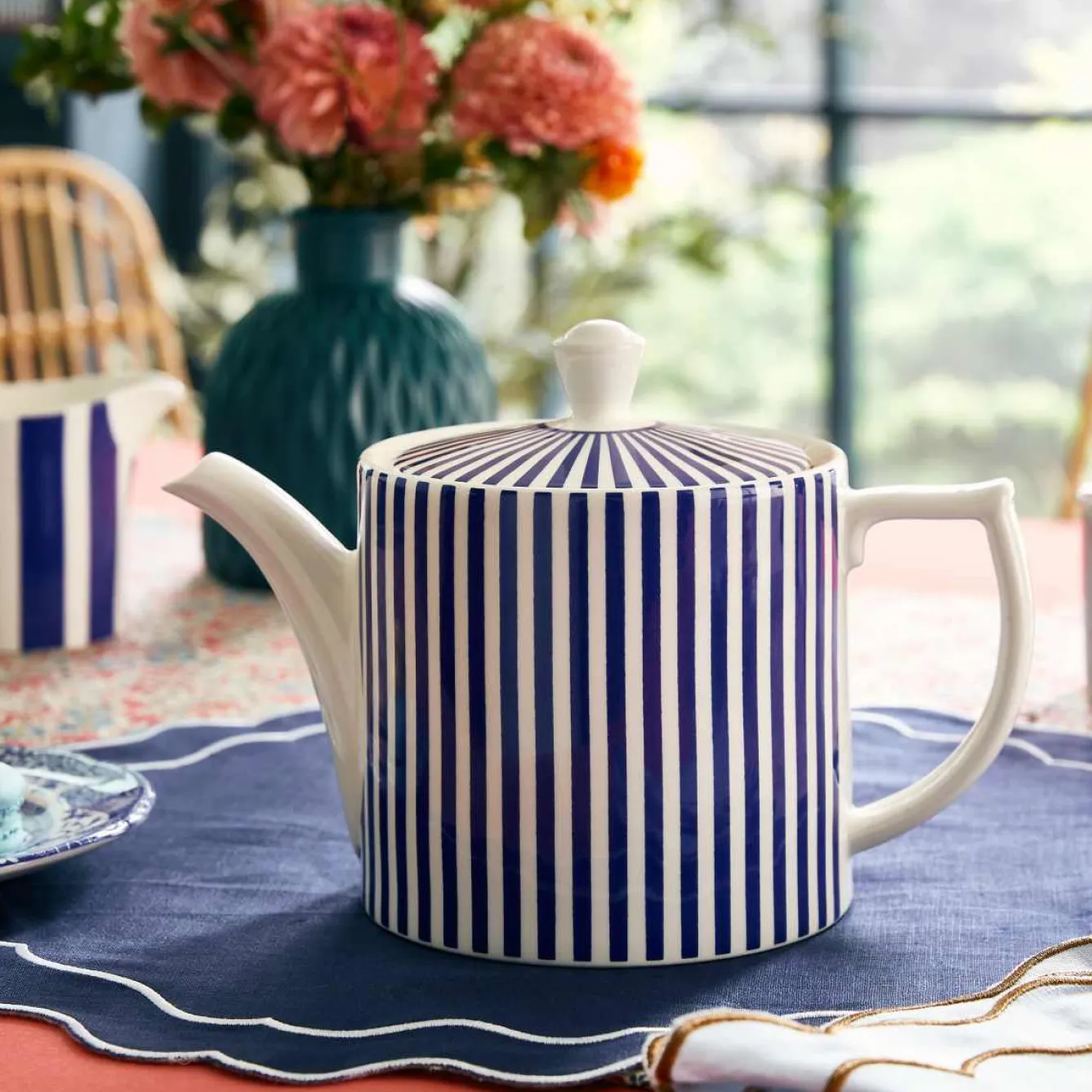 Spode Steccato 2pt Teapot- Tea|Teapots