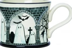 Moorland Pottery Spooky Ghosts Mug by- Halloween