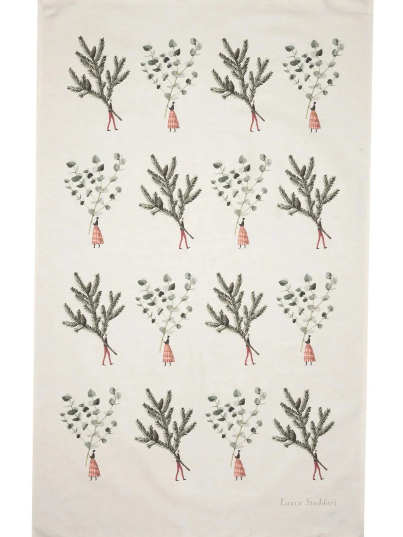 Laura Stoddart Spruce and Eucalyptus Tea Towel- Tea|Tea Towels