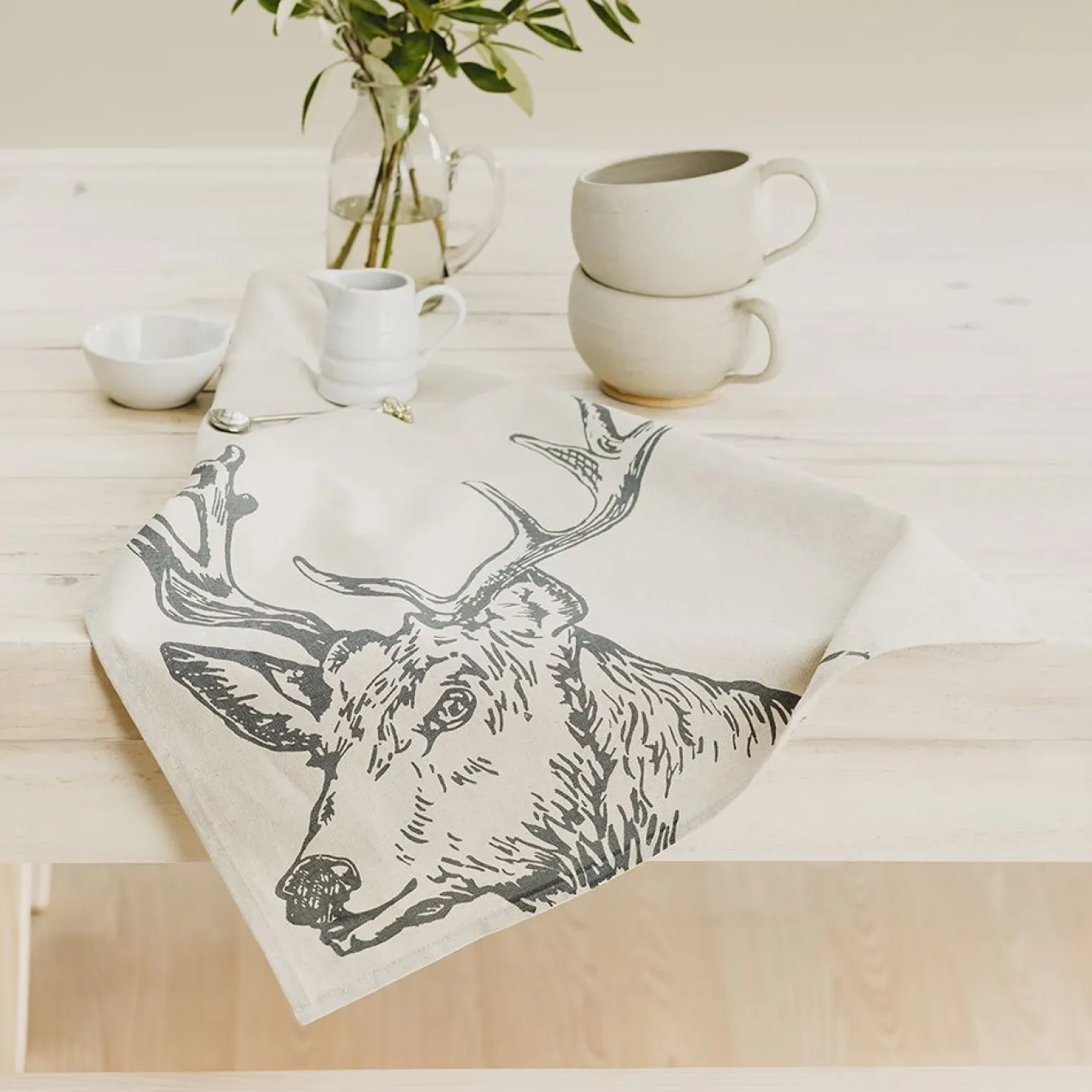 Selbrae Stag Linen Tea Towel- Father's Day|Tea