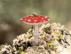 Dapple & Dot Starry Mushroom Wooden Decorations- Christmas