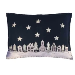 Jan Constantine Starry Night Pillow - Navy- Seasonal Decor|Pillows & Throws