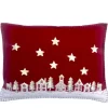 Jan Constantine Starry Night Pillow - Red- Seasonal Decor|Pillows & Throws