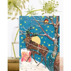 Madame Treacle Starry Winter Night Christmas Greetings Card- Christmas|Greeting Cards