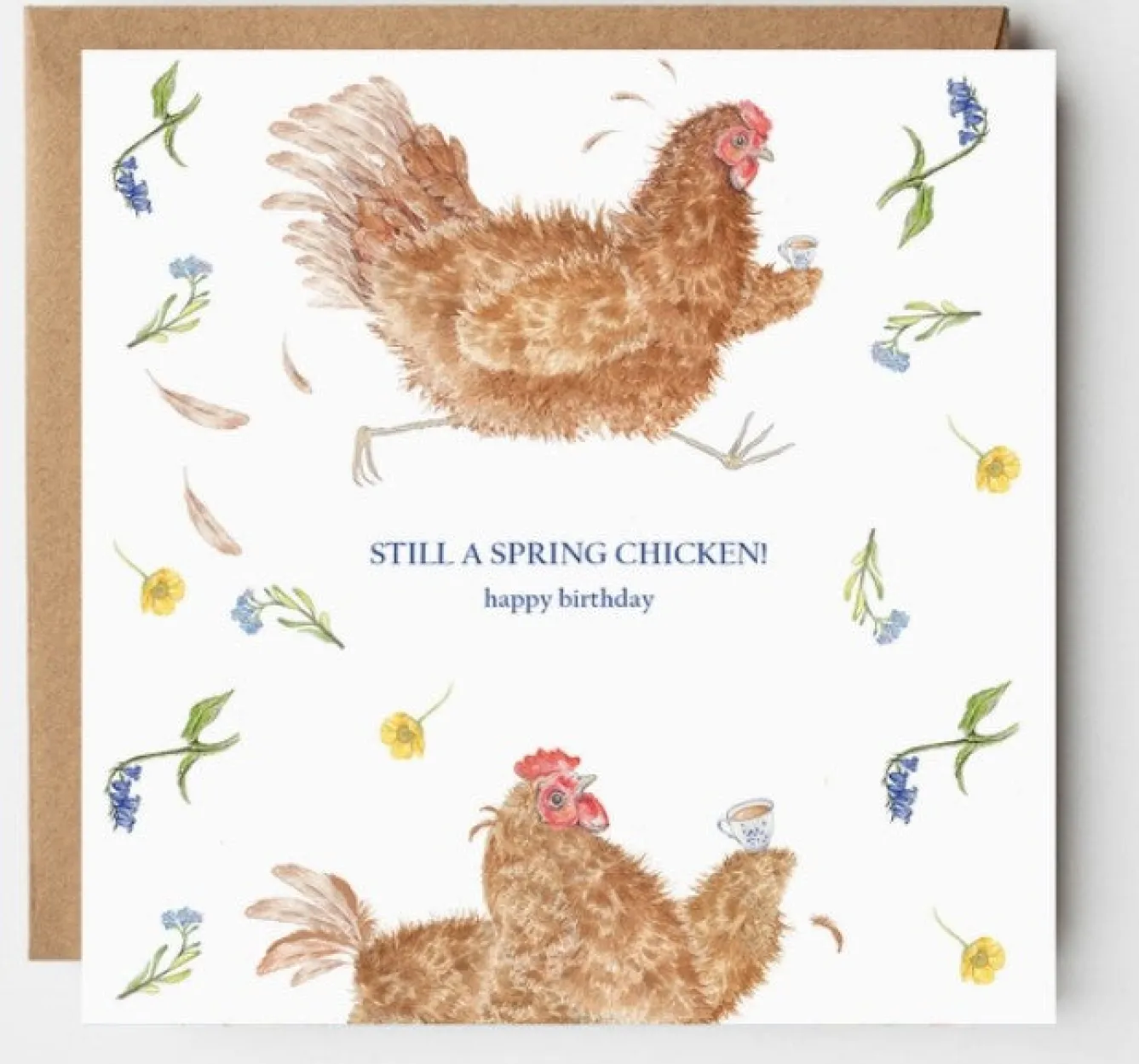 West Country Designs 'Still A Spring Chicken' Birthday Card- Greeting Cards