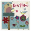 Emma Ball Stitched Birdies New Home Greetings Card- Greeting Cards