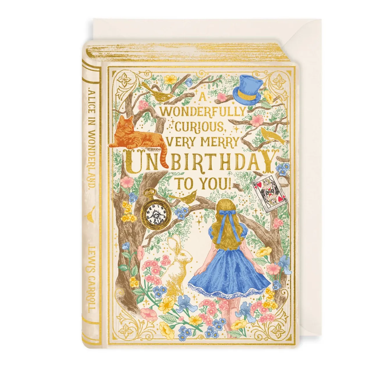 The Art File Storybook Alice in Wonderland Greeting Card- Greeting Cards