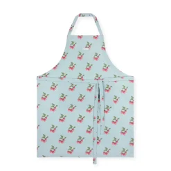 Sophie Allport Strawberries Blue Adult Apron- Aprons