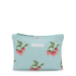 Sophie Allport Strawberries Blue Large Canvas Wash Bag- Bags