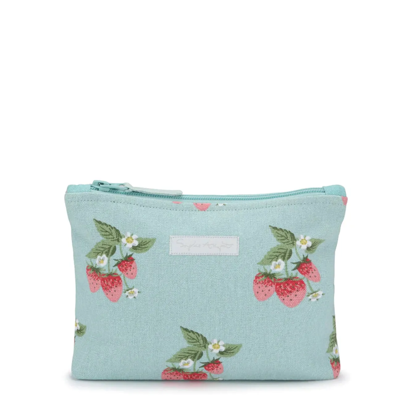Sophie Allport Strawberries Blue Large Canvas Wash Bag- Bags