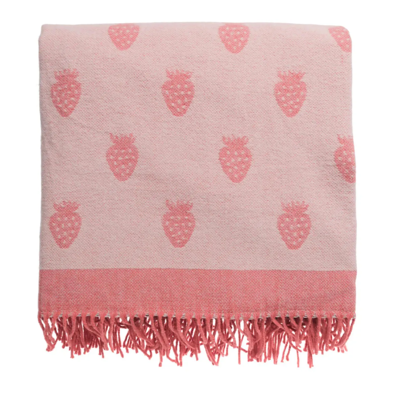 Sophie Allport Strawberries Knitted Picnic Blanket- Picnic
