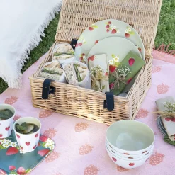 Sophie Allport Strawberries Melamine Side Plate- Picnic|Melamine