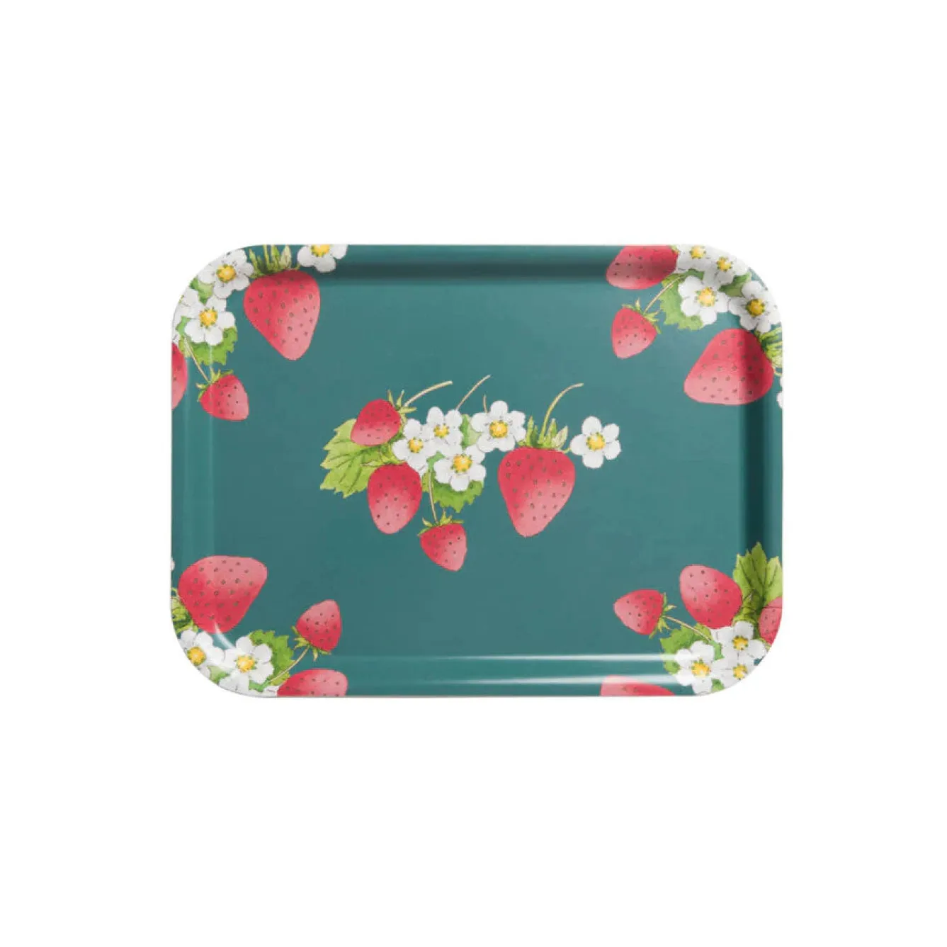 Sophie Allport Strawberries Small Tray- Tea|Trays