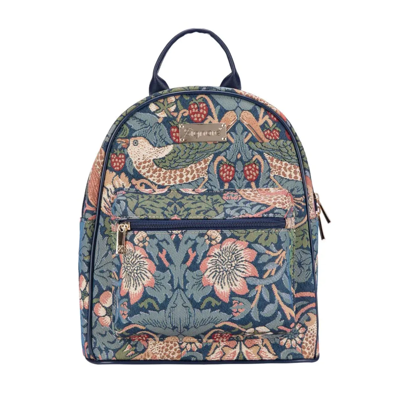 Signare Strawberry Thief Blue Daypack- Bags