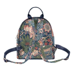 Signare Strawberry Thief Blue Daypack- Bags