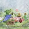 Moongazer Cards Summer Fields Greeting Card- Picnic|Greeting Cards