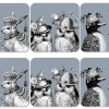 Repeat Repeat Sunday Best Grey Coasters Set of 6- Coasters