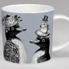 Repeat Repeat Sunday Best Penguins Bone China Mug - Grey- Animals|Animals