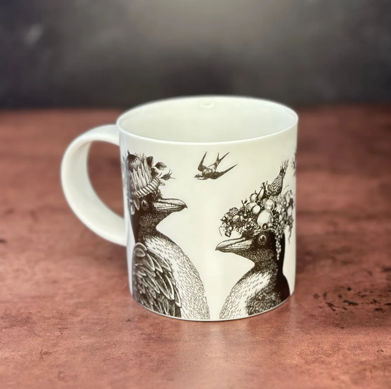 Repeat Repeat Sunday Best Penguins Bone China Mug - White- Animals|Animals