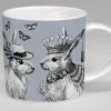 Repeat Repeat Sunday Best Rabbit Bone China Mug - Grey- Animals|Animals