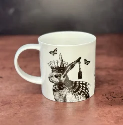 Repeat Repeat Sunday Best Rabbit Bone China Mug - White- Animals|Animals