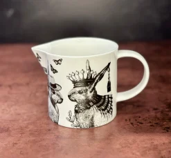 Repeat Repeat Sunday Best Rabbits Bone China Jug- White- Jugs|Animals