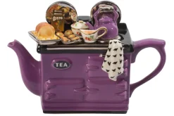 Ceramic Inspirations Sunday Roast Large Aga Teapot - Purple- Tea|Teapots