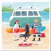 Emma Ball Surfing Trip Greetings Card- Greeting Cards