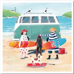 Emma Ball Surfing Trip Greetings Card- Greeting Cards