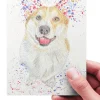 Jen Winnett Susan the Corgi Blank Greetings Eco Card- Pets|Greeting Cards