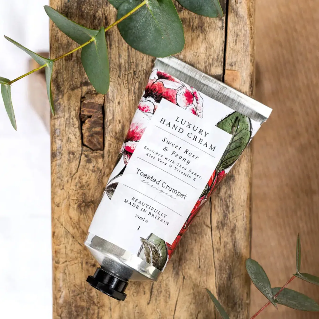 Toasted Crumpet Sweet Rose & Peony Hand Cream 75ml- Soaps & Lotions